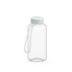 Trinkflasche Refresh klar-transparent inkl. Strap 0,7 l - transparent/weiß